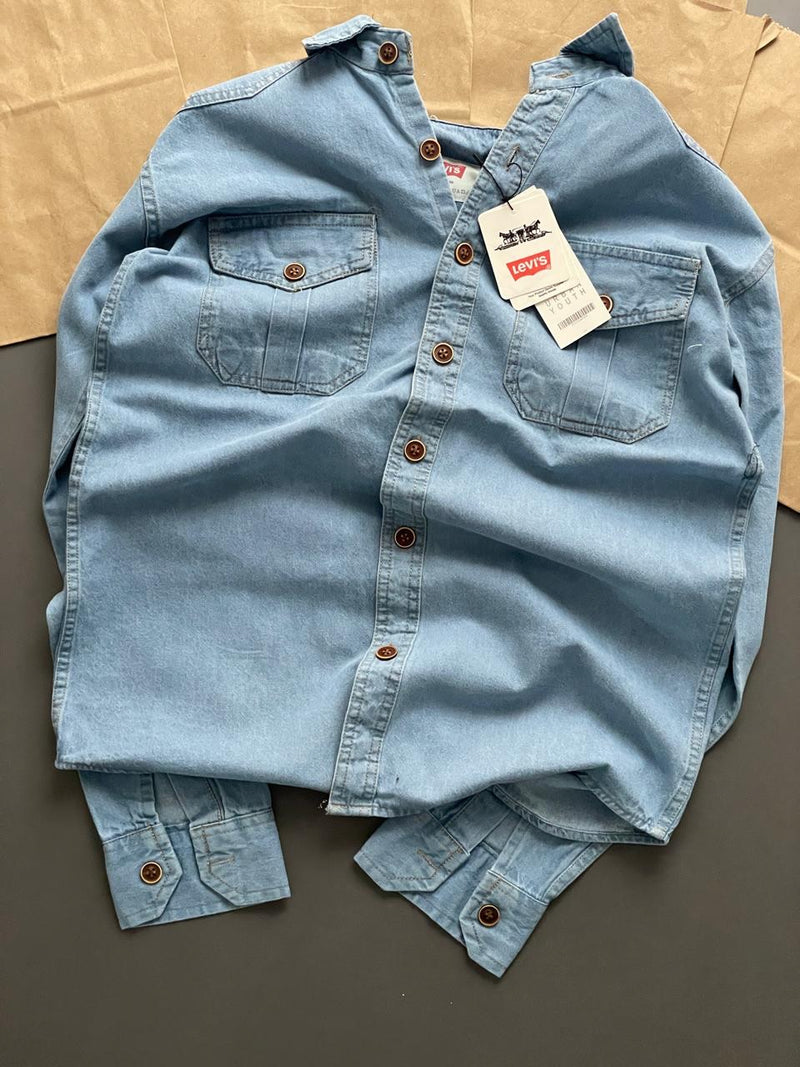 PREMIUM FULL DENIM WASHED SHIRT